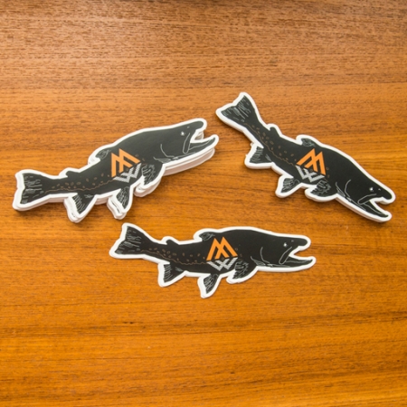 bull, trout, decal, sticker