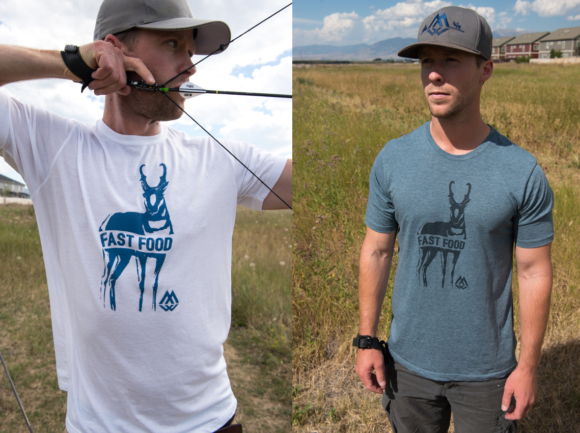 fast food, t shirt, shirt, antelope, hunting, montana