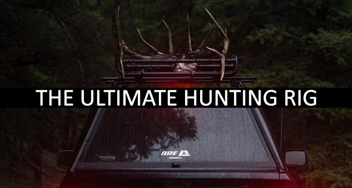 the ultimate hunting rig, hunting truck, A.R.E. truck cap, A.R.E. MX series, A.R.E. truck caps, best truck cap, hunting truck cap, elk hunting truck, dodge ram 1500 offroad, montana