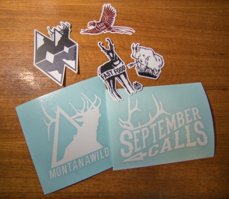 September Calls, Hunting, Montana Wild, Elk Icon, stoke, stickers, decal, sticker pack, outdoor media, fast food, MTN Goat, antelope, pheasant, elk, bowhunting, rifle hunting